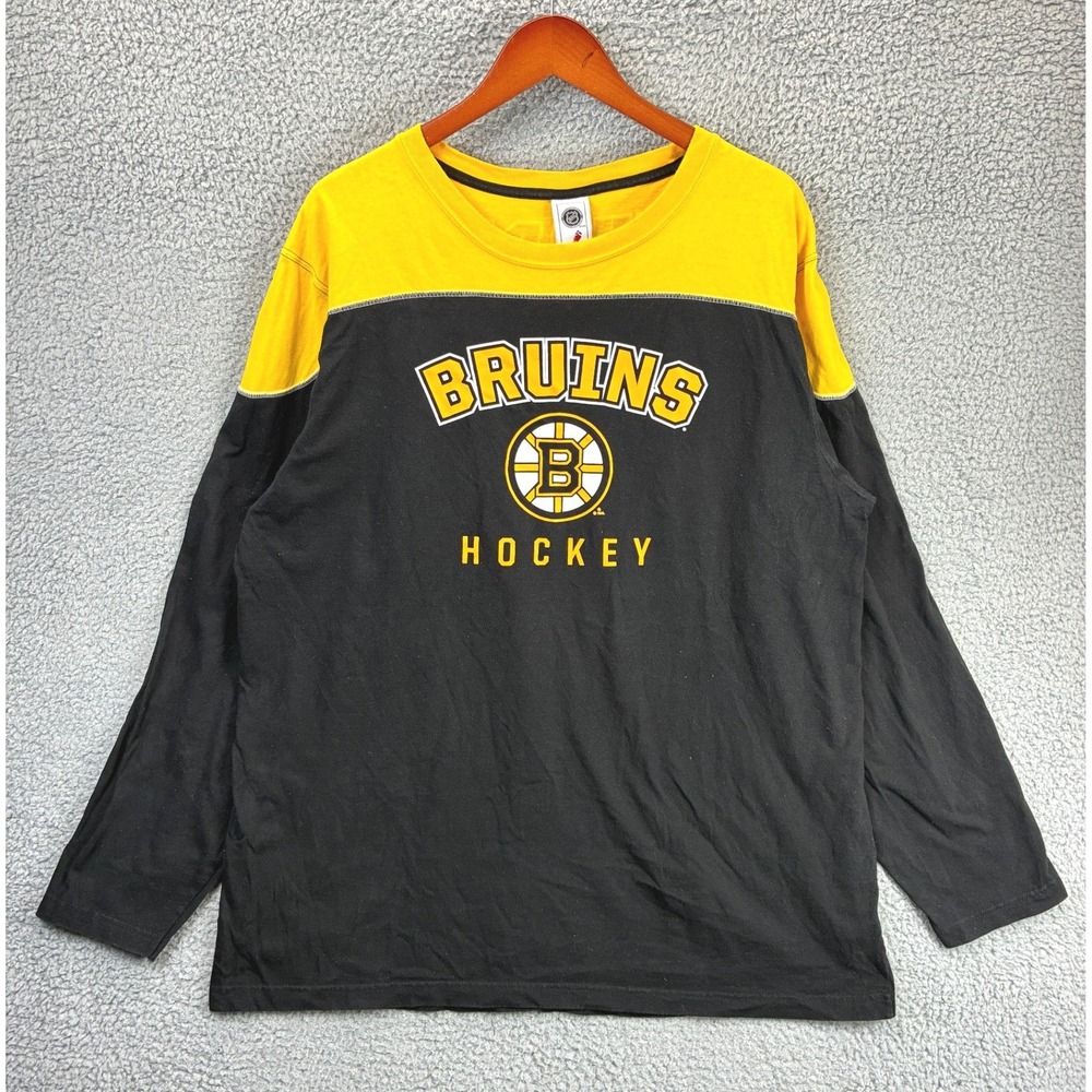 NHL Boston Bruins Chara 33 Graphic Shirt Mens 2XL Black Gold Sporty Blokecore